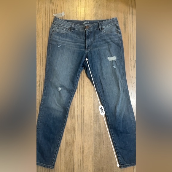 Ann Taylor Loft NWT Curve Skinny Jeans size 31/12P - Picture 4 of 6